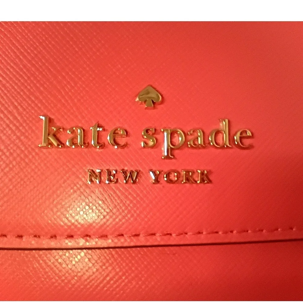 KATE SPADE Carson Pink Ruby Leather Convertible Crossbody Bag - EUC